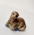 Vintage Wade Whimsies Otter Red Rose Tea Set 1 Mini Pottery Figurine