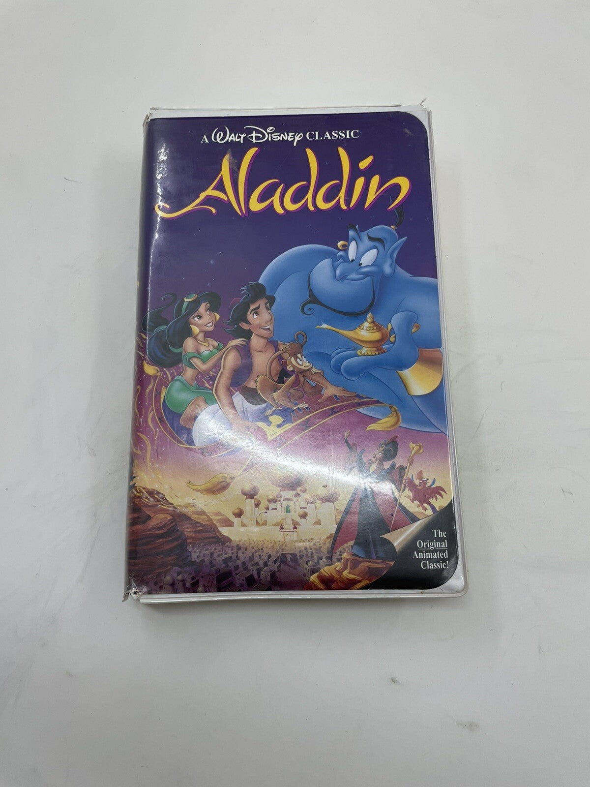 Disney Black Diamond VHS Aladdin 1993 Animated Classic OOP Tape