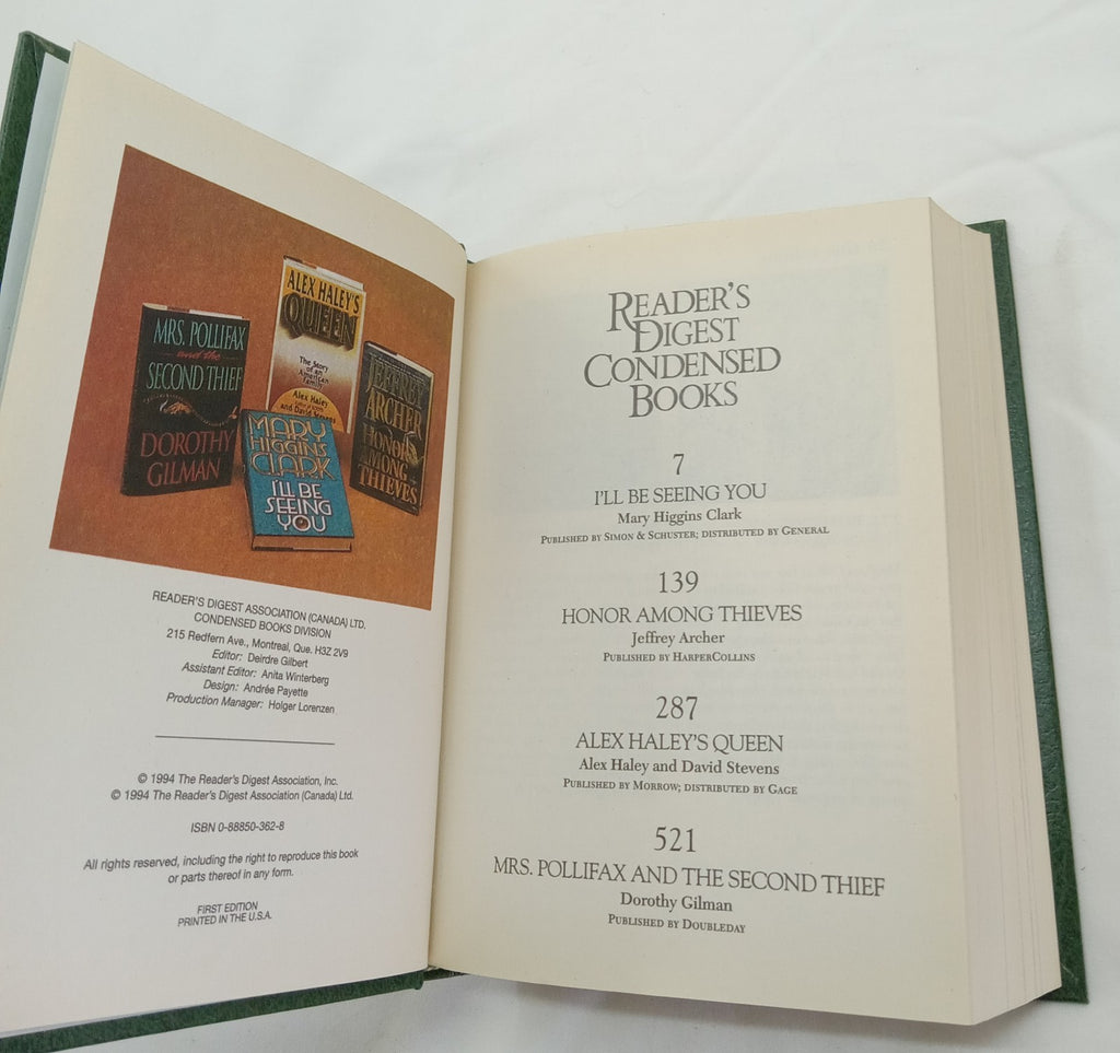 Reader's Digest Condensed Books 1994 | Leather Bound HC w/ Gilt Edges NM