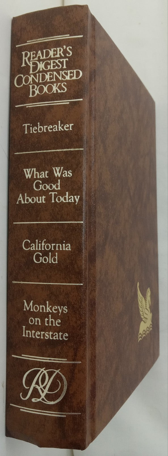 1990 Reader's Digest Condensed 1st Ed HC Leather Gilt Vtg NM Anthology