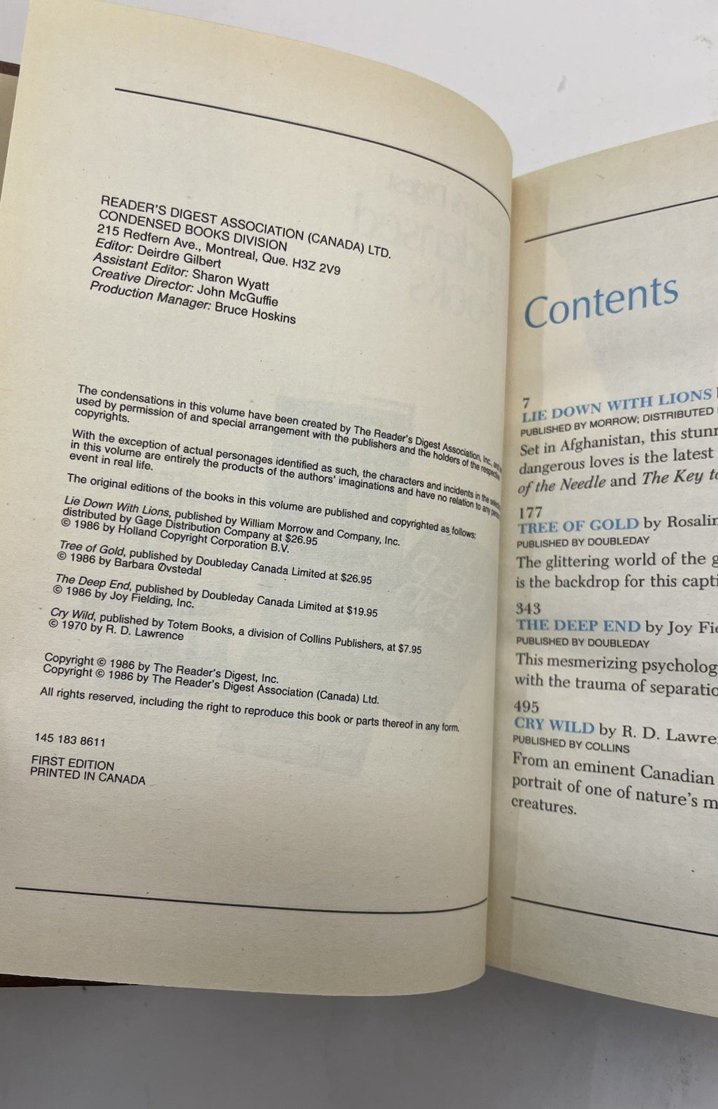 1986 Reader's Digest Condensed 1st Ed HC Leather Gilt Vtg NM Collectible