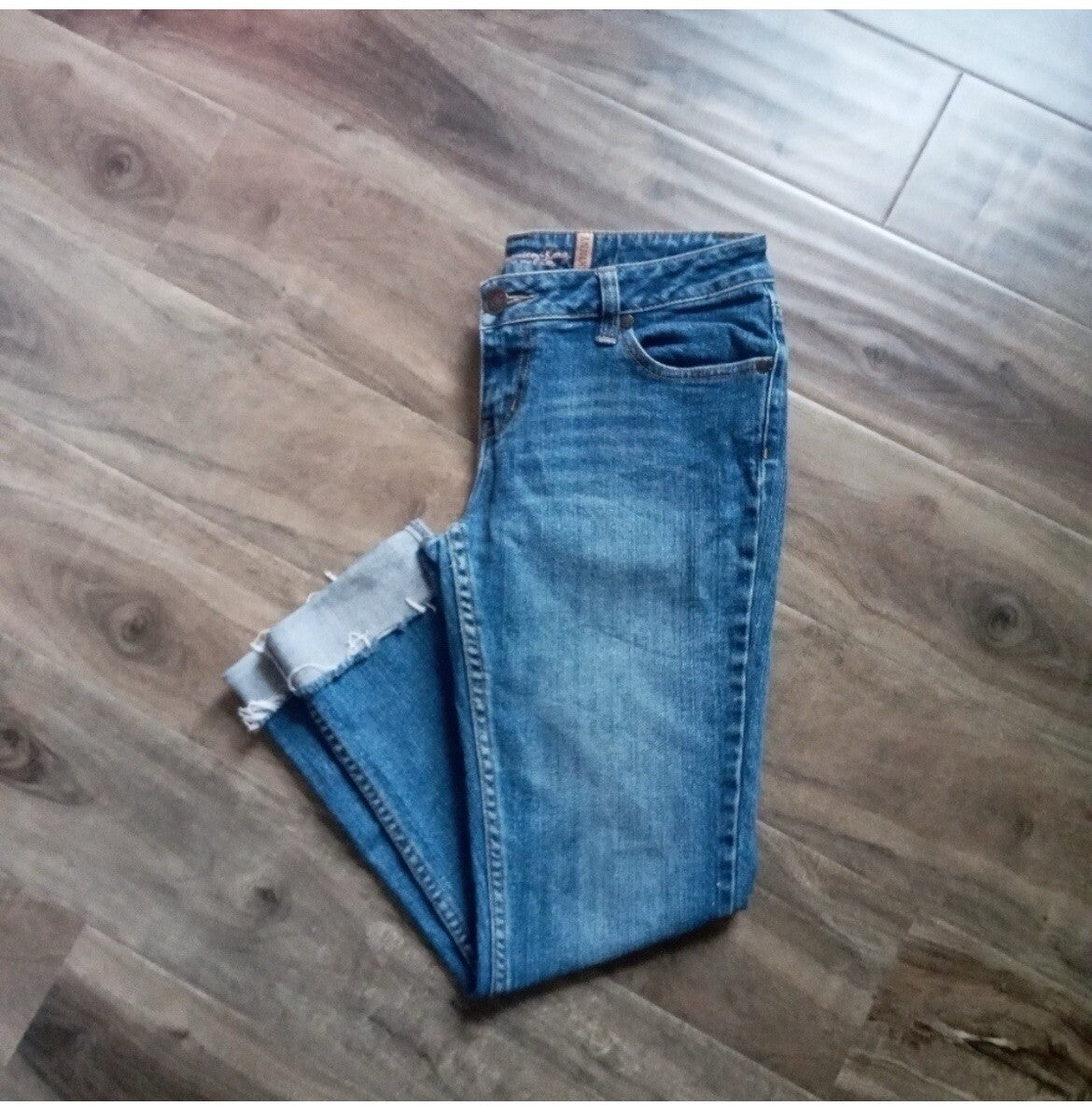 American Rag Skinny Cuffed Crop Jeans Women's Size 5 Casual Denim
