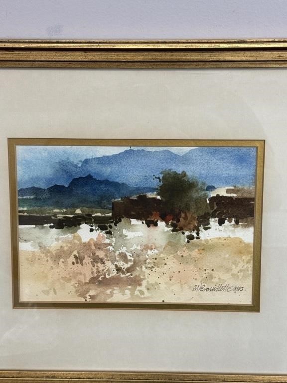 Maureen Brouillette Original Watercolour Painting – Fine Collectible Art Signed