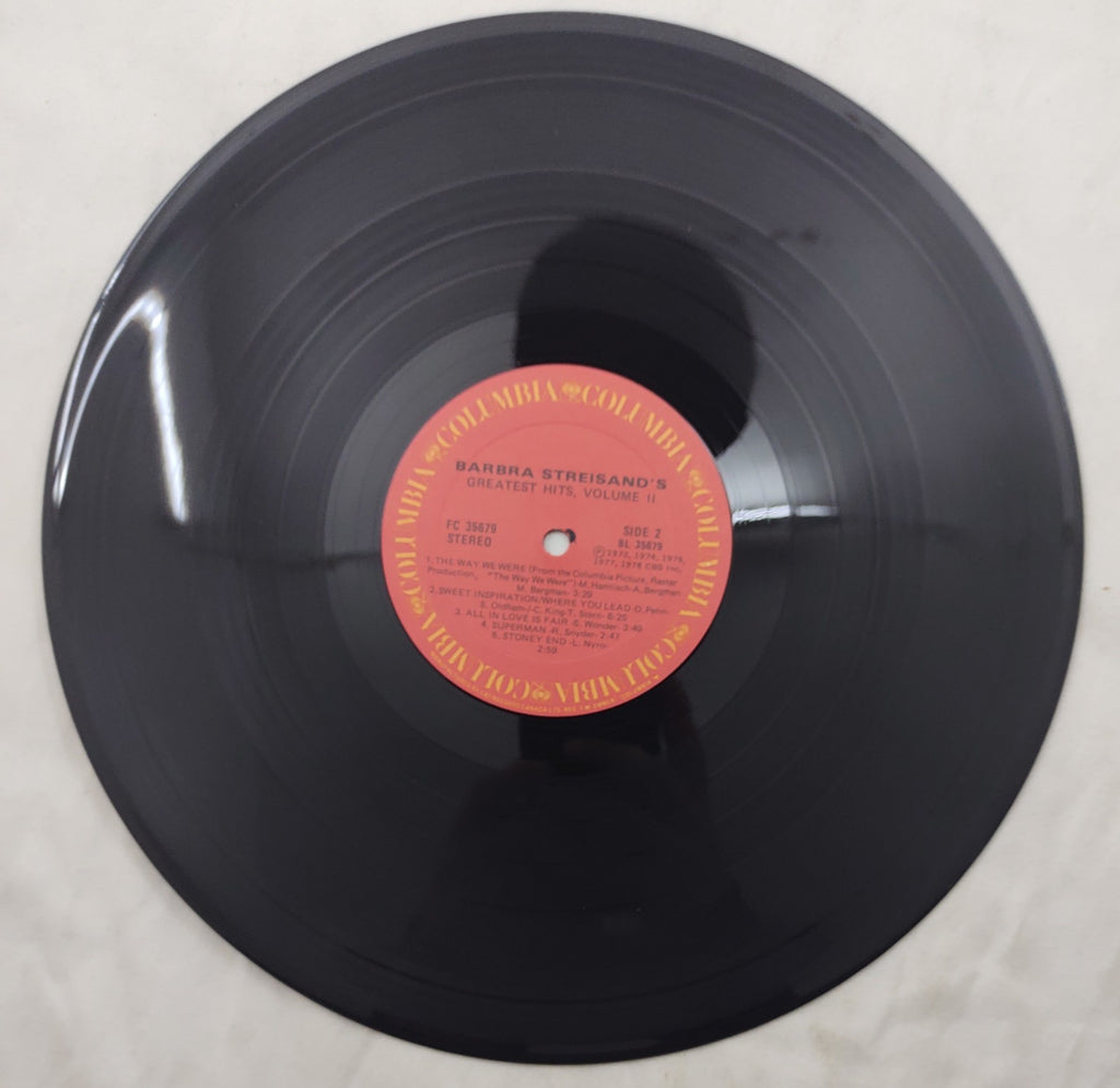 Barbra Streisand Greatest Hits Vol II LP Columbia FC-35679 Canada VocalPop Vinyl