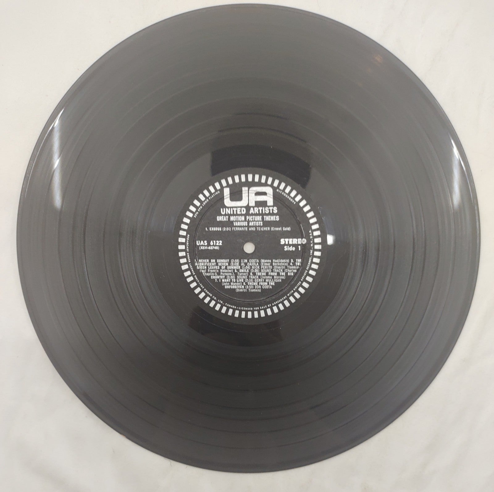 Great Motion Picture Themes – Various Artists United Artists UA Stereo LP UAS-61
