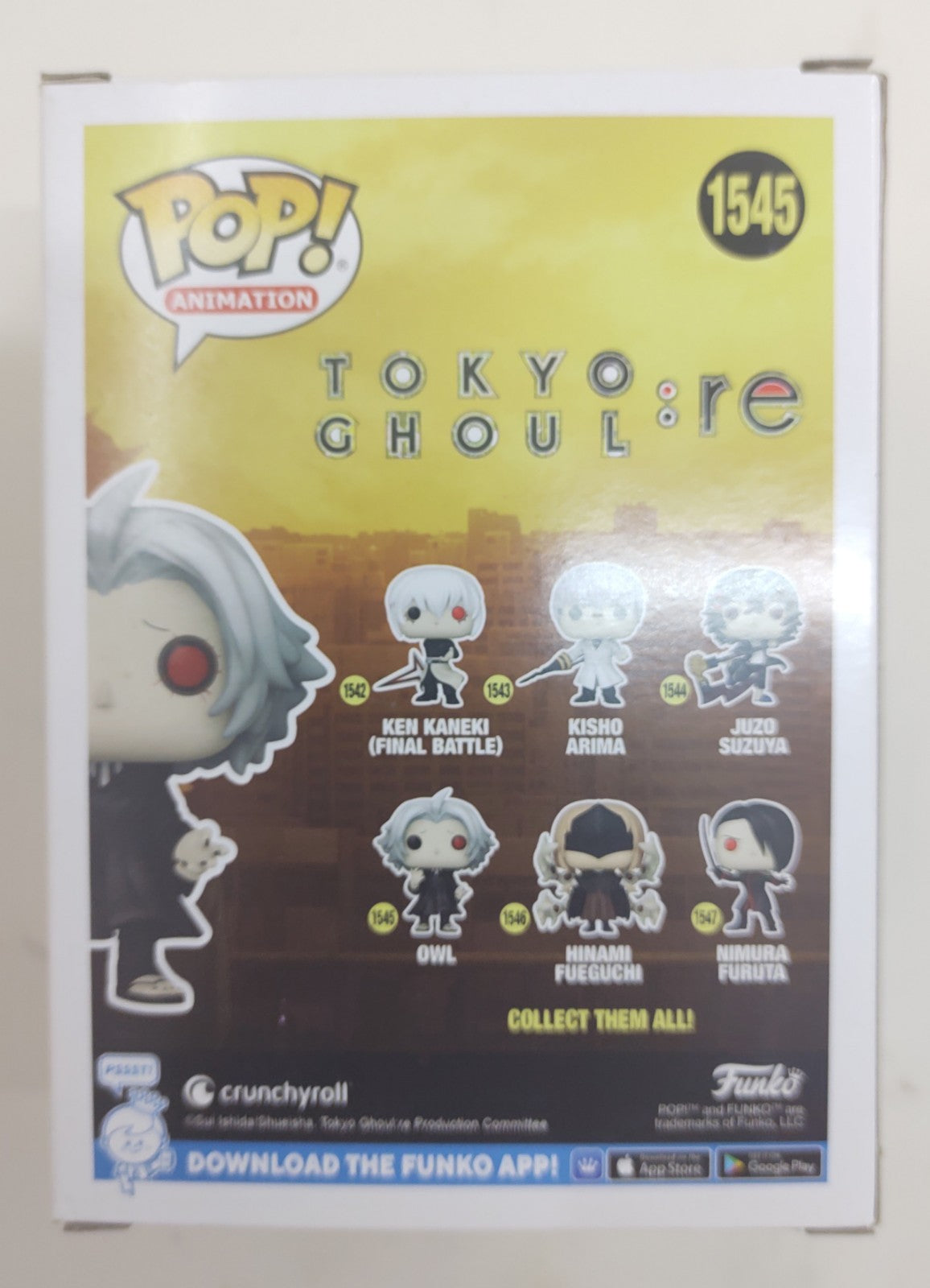 Funko Pop! Tokyo Ghoul:re Owl #1545 Vinyl Figure New