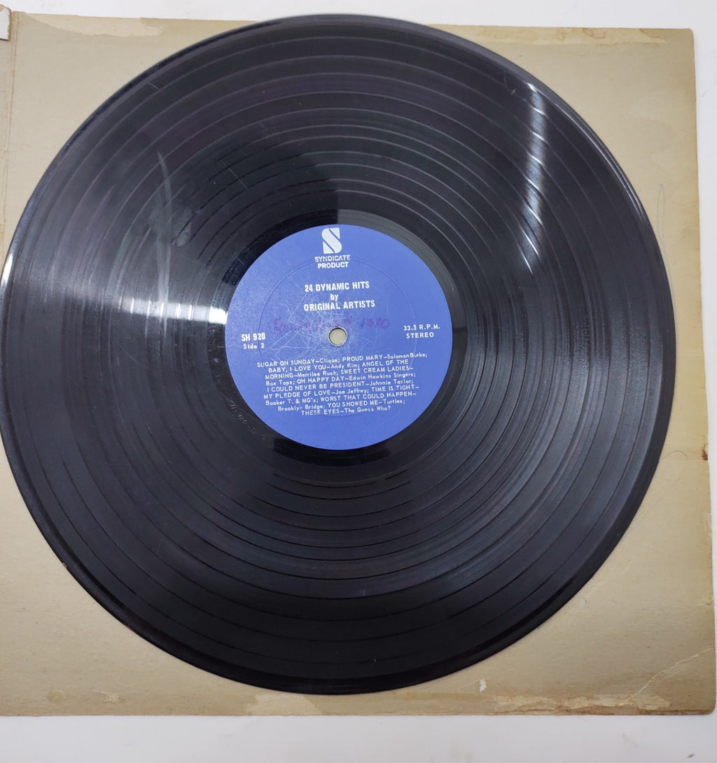 Various Artists – 24 Dynamic Hits (1969) Vinyl LP Original Stars Pop Rock