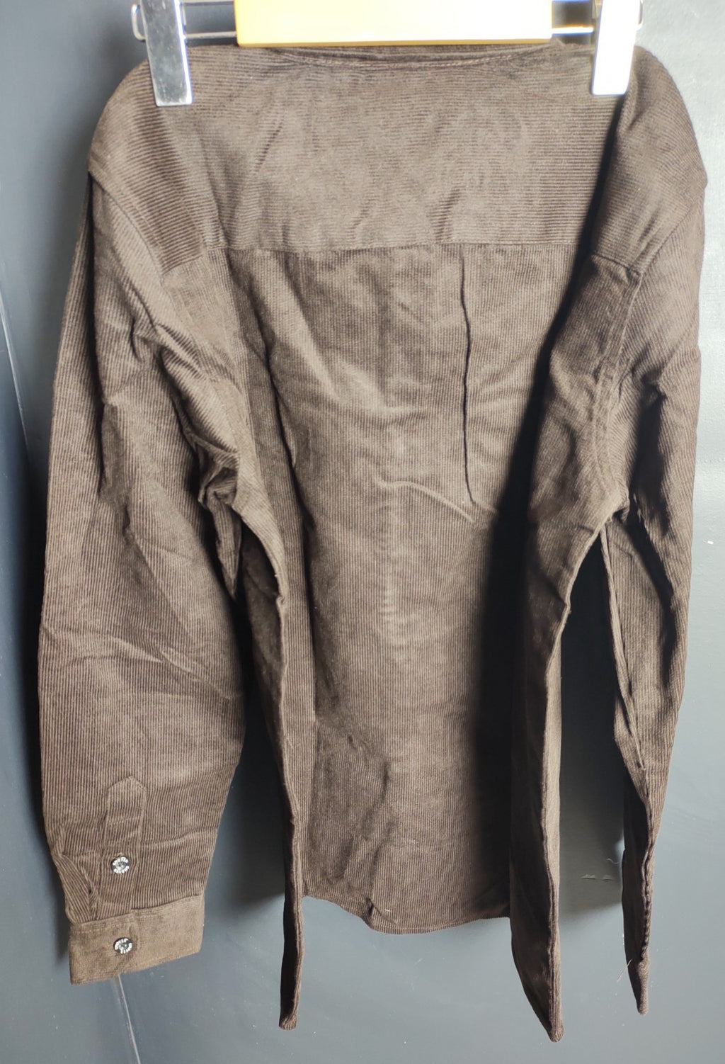 Snover Maroon Corduroy Shirt Men's Small Heavyweight Retro Casual