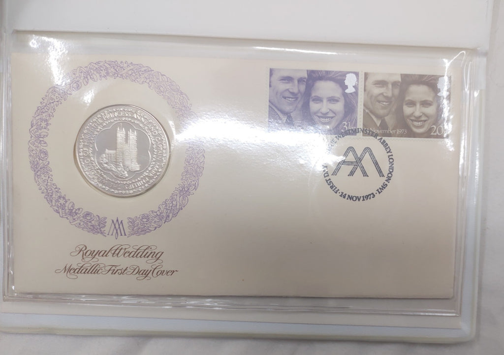 1973 Royal Wedding Medallic First Day Cover - Princess Anne & Mark Phillips