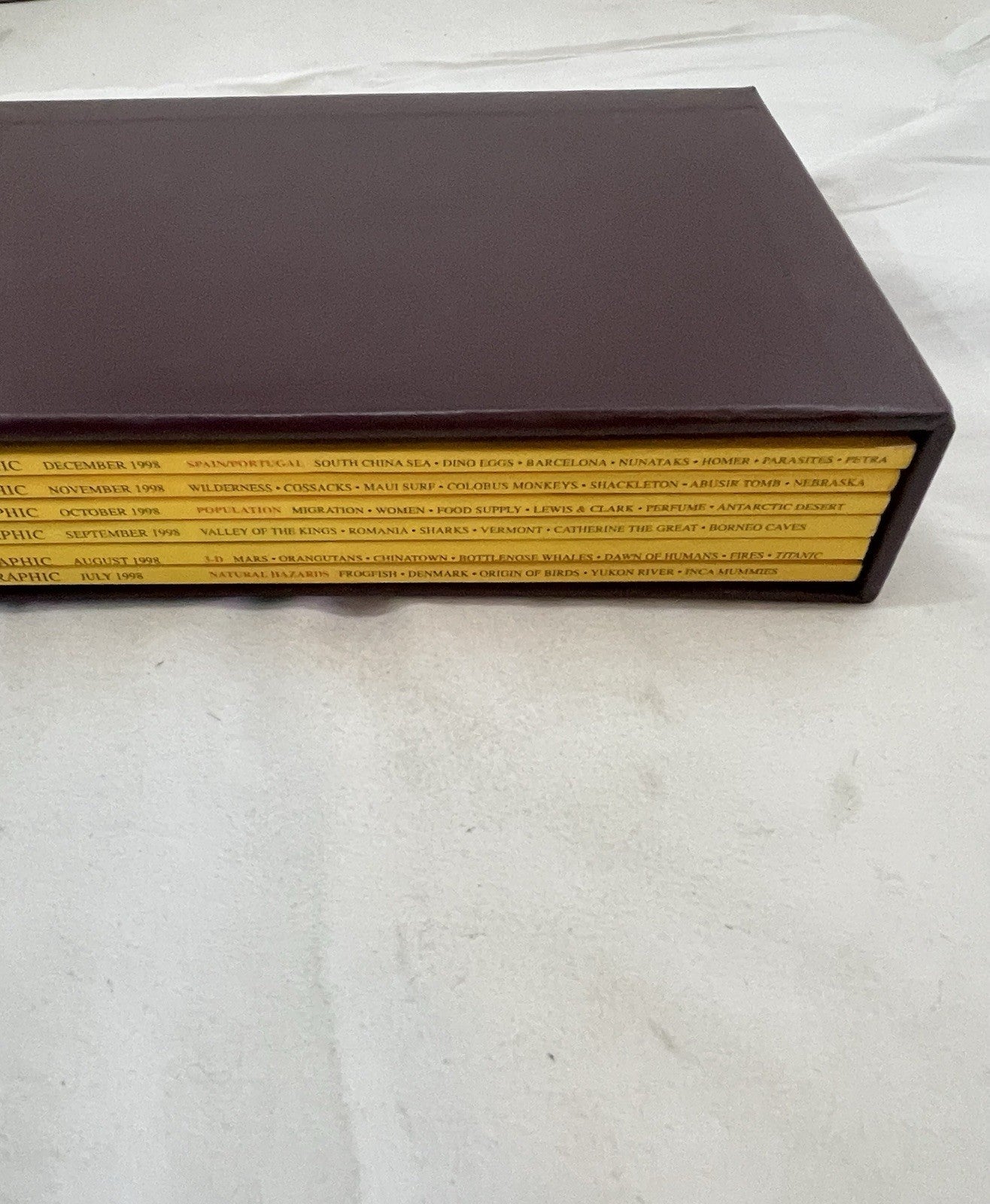 Vintage Nat Geo Jul–Dec 1998 Lot w/ Slipcover | Geography, Science