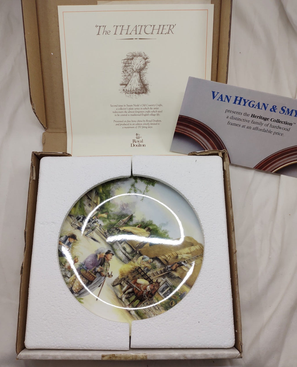 Royal Doulton Old Country Crafts Plate Set of 8 Susan Neale w/ Boxes & COAs