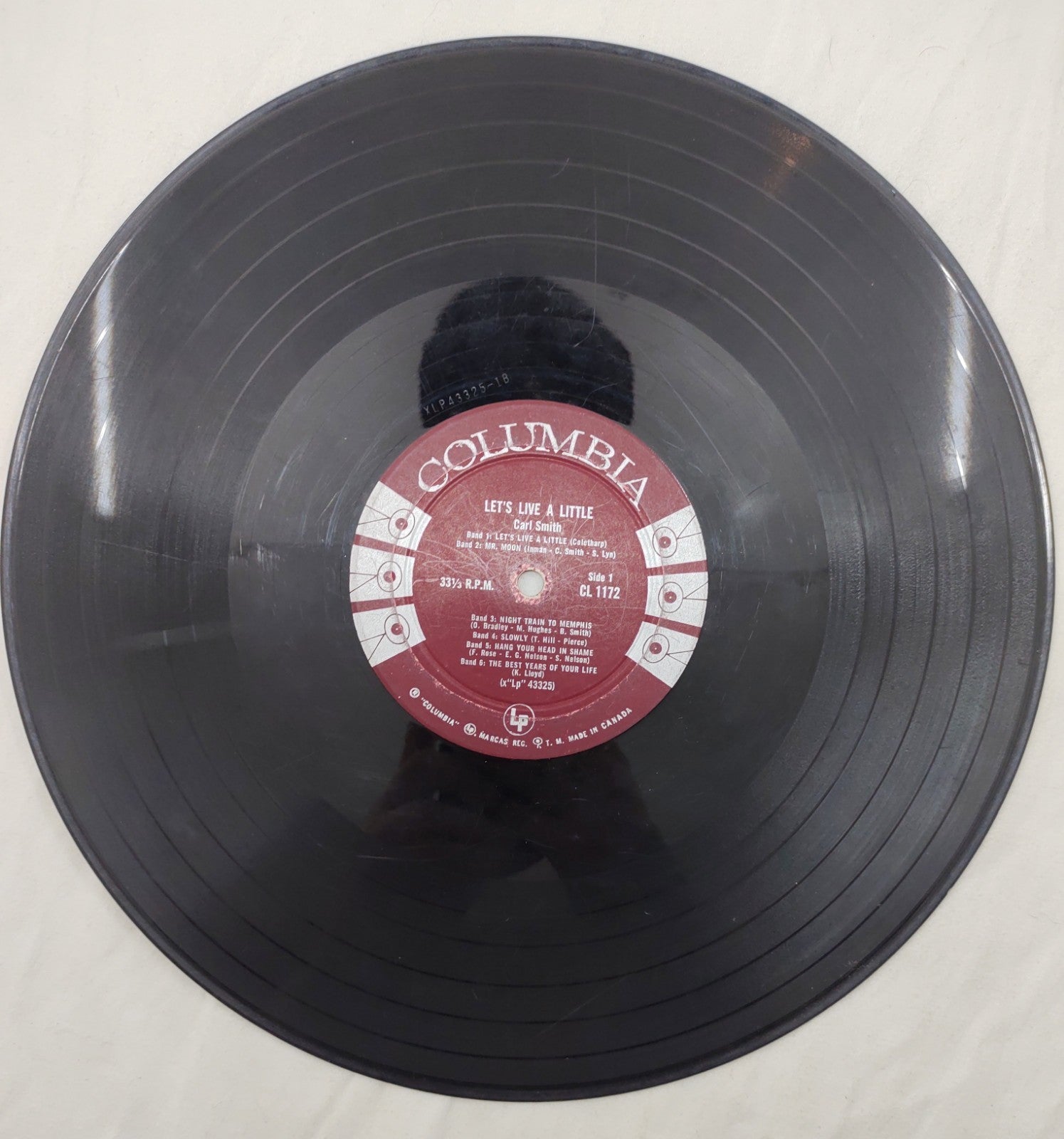 Carl Smith – Let’s Live a Little LP Columbia CL 1172 Classic Country