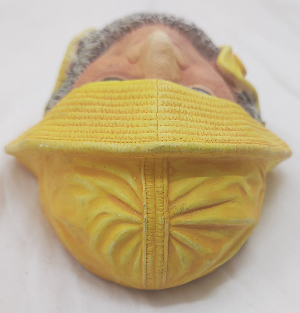Helmsman Legend Chalkware Head Mask by F. Wright 1984 – England Vintage