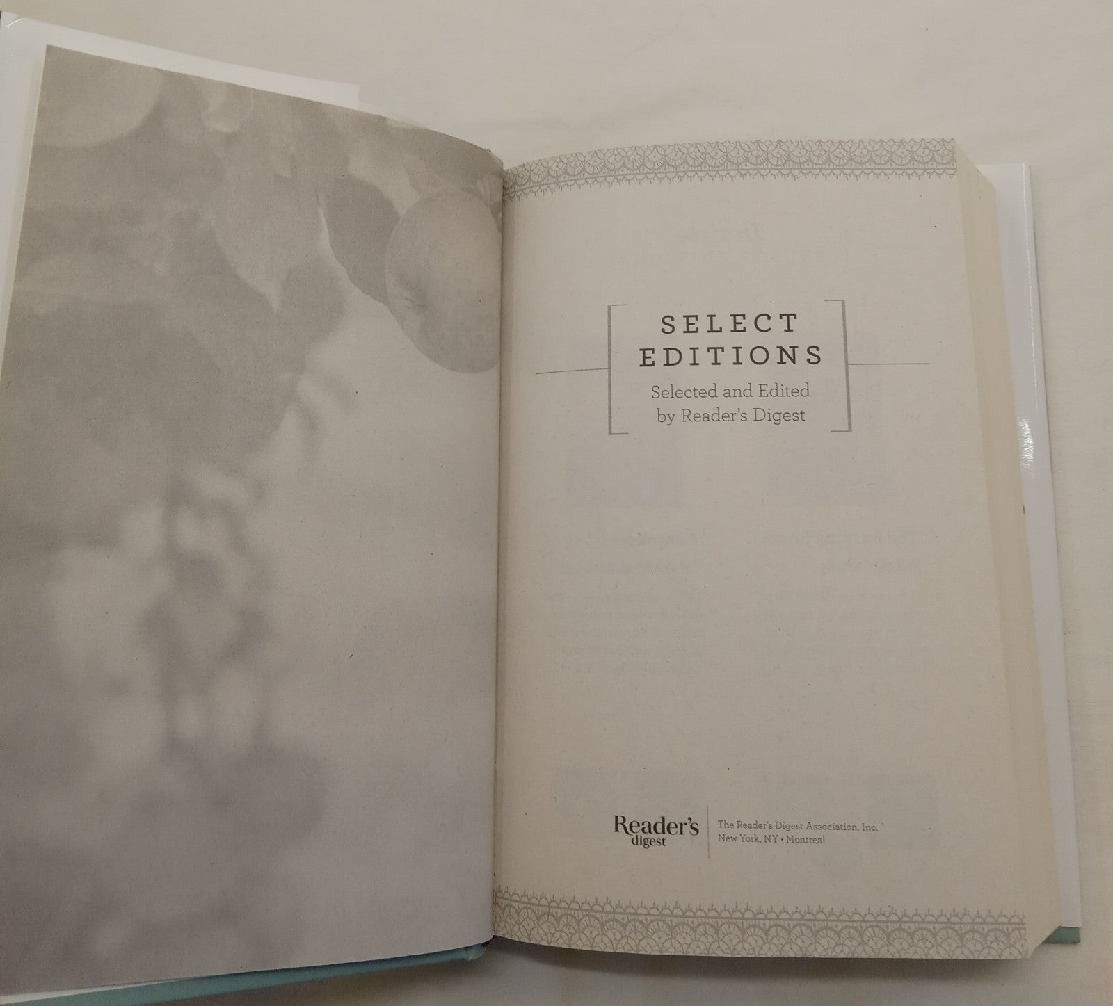 Reader's Digest Select Editions Hardcover Dust Jacket Volume 5, 2015