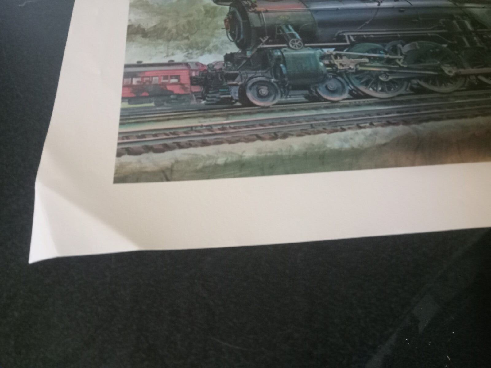 Steam Train Art Print by Gil Reid – Vintage Railroad Artwork