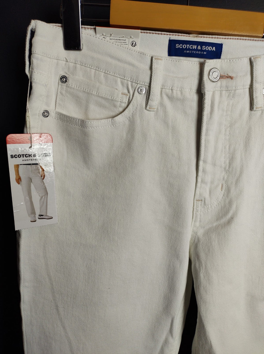 Scotch & Soda White High Rise Slim Jeans NWT Women’s Designer Denim