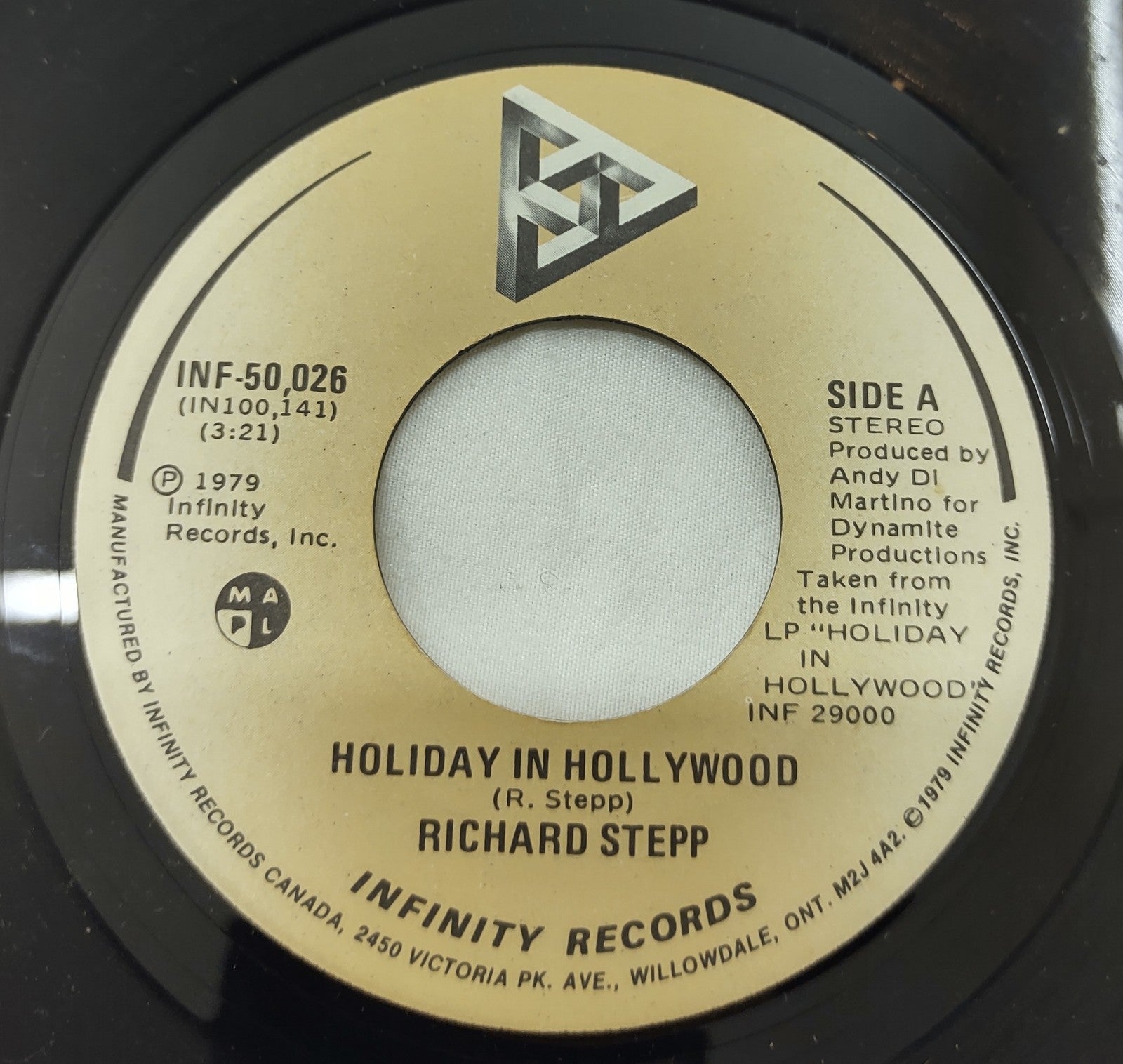 Richard Stepp - If I Could Write a Song | 7" Vinyl 45 RPM 1979 (INF-50,026)
