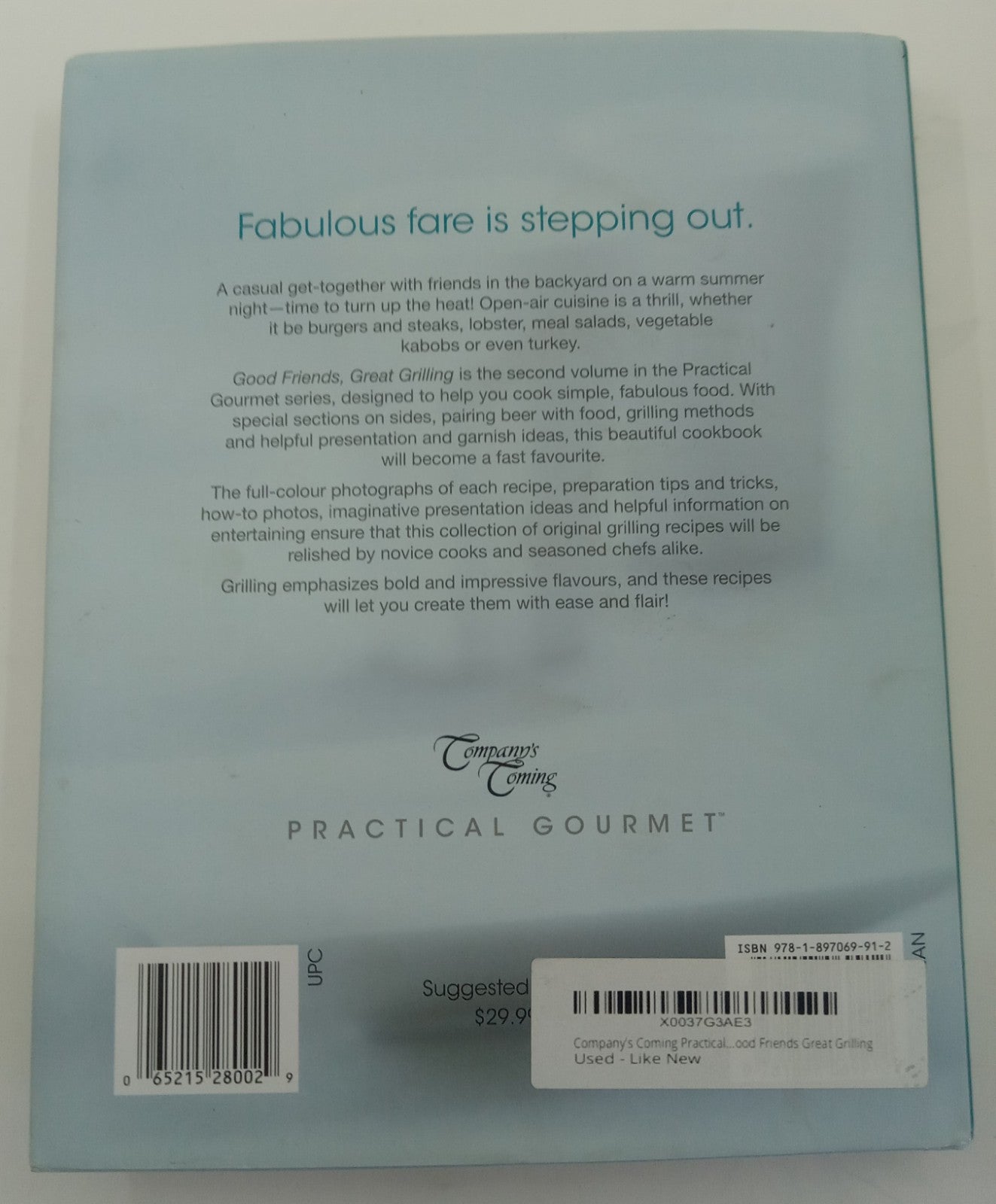 Good Friends, Great Grilling by Jean Paré – VG+ BBQ Recipes, Party Tips