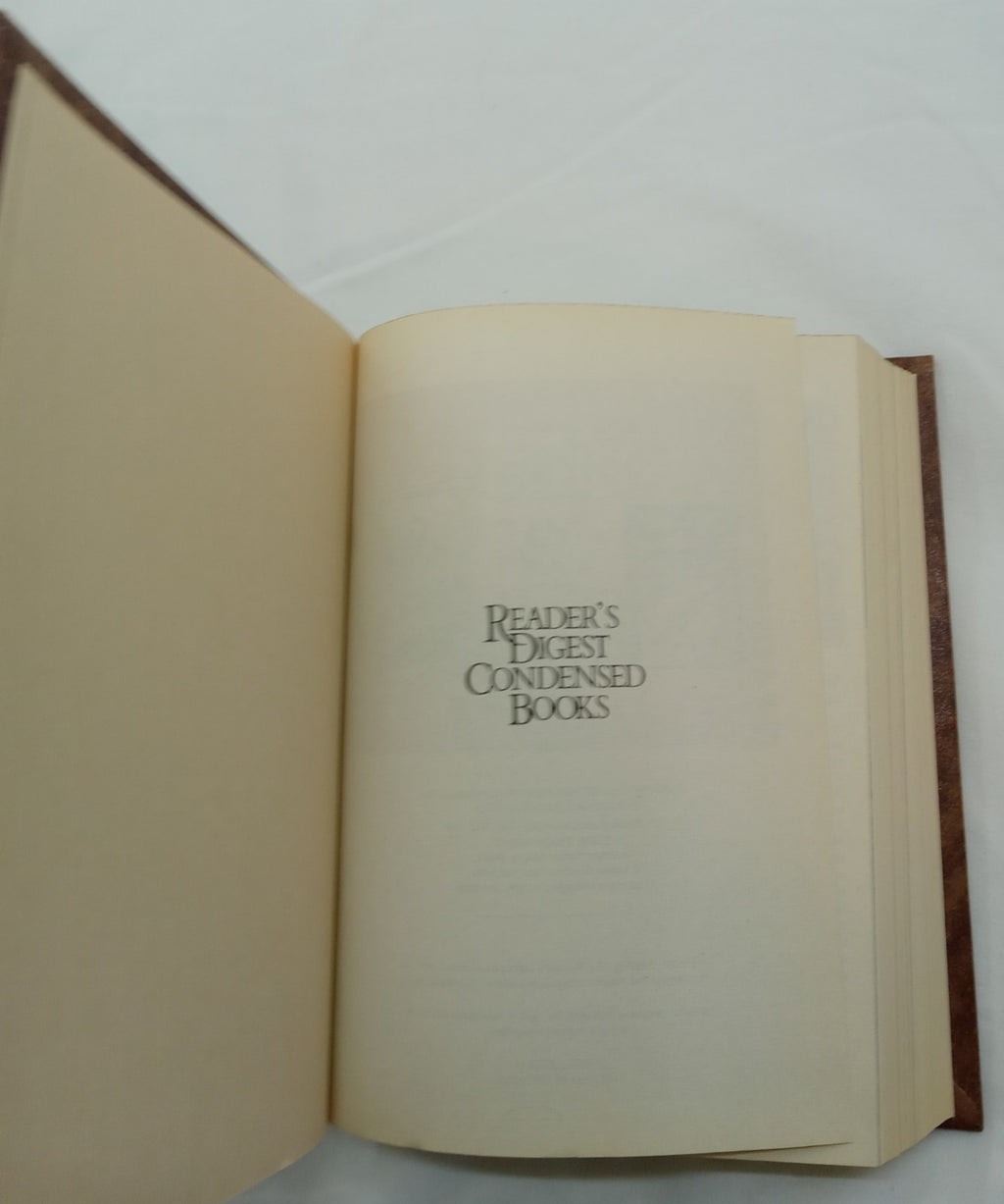 1988 Reader's Digest Condensed 1st Ed HC Leather Gilt Vtg NM Fiction