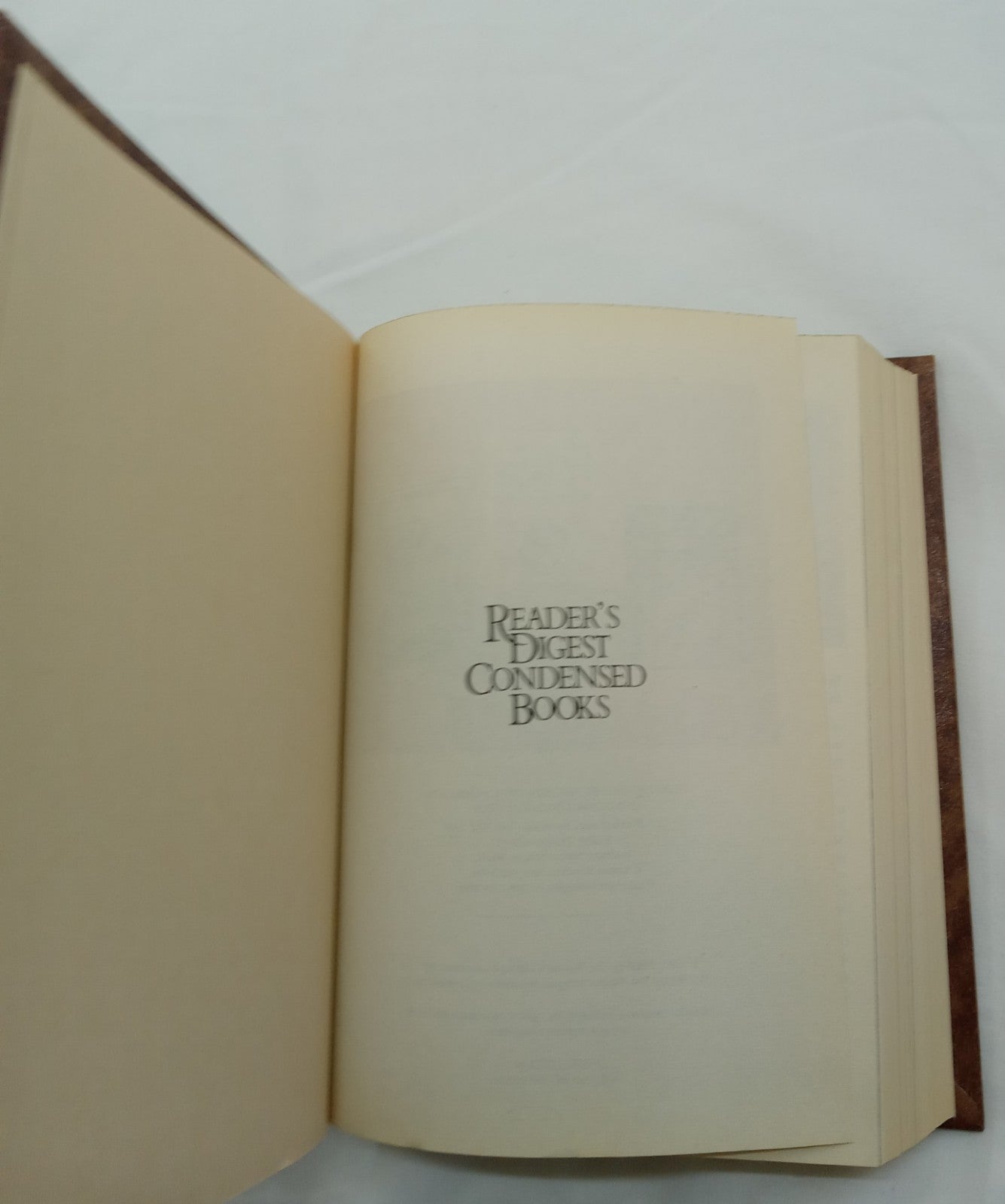 1988 Reader's Digest Condensed 1st Ed HC Leather Gilt Vtg NM Fiction