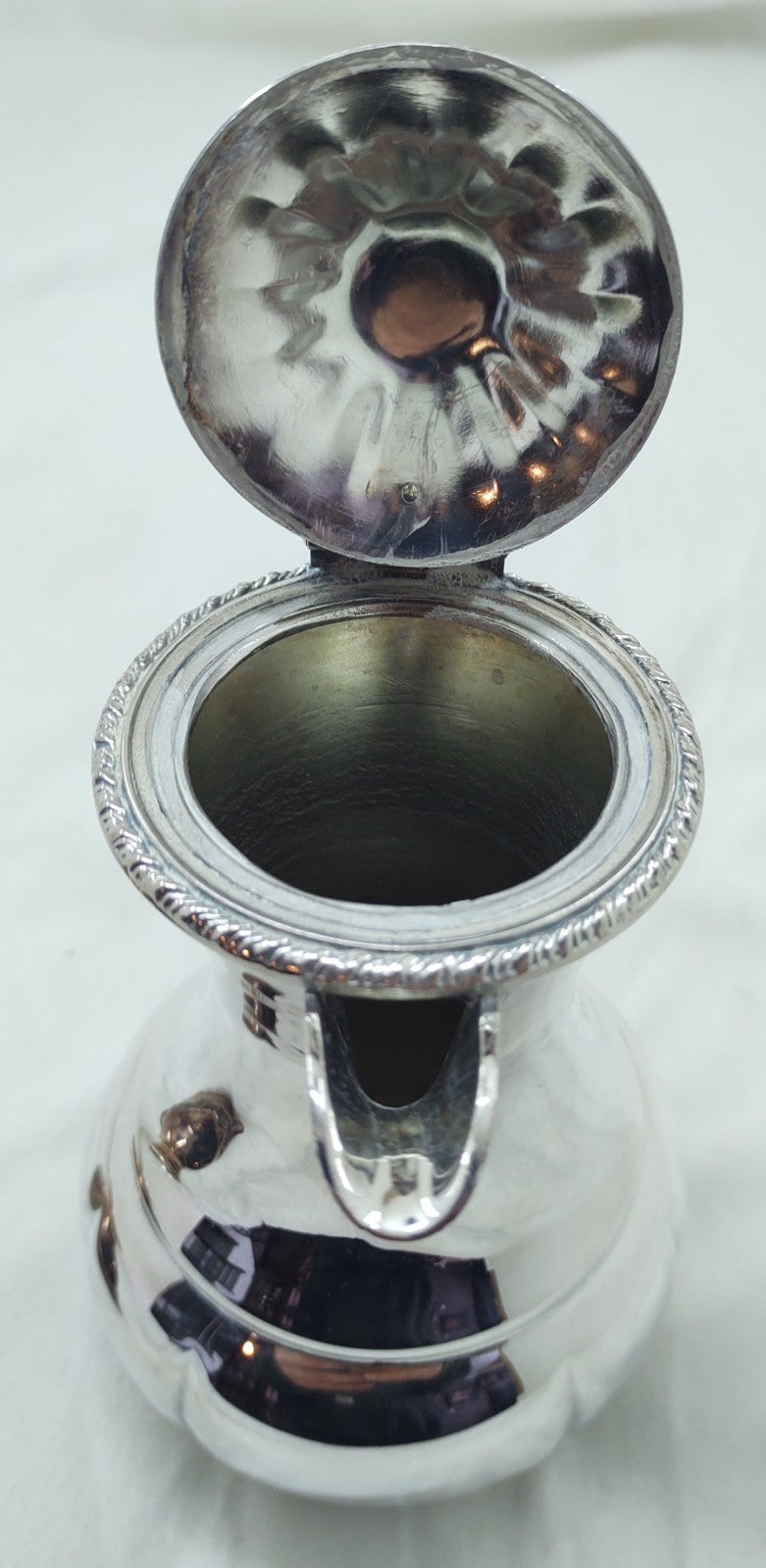 Vintage Edmoon Old English Reproduction EP on Copper Coffee & Creamer Set