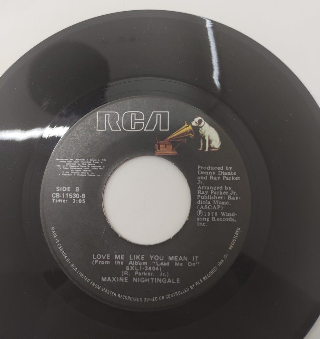 Maxine Nightingale Love Me Like You Mean It 7" 45 Vinyl 1979 RCA