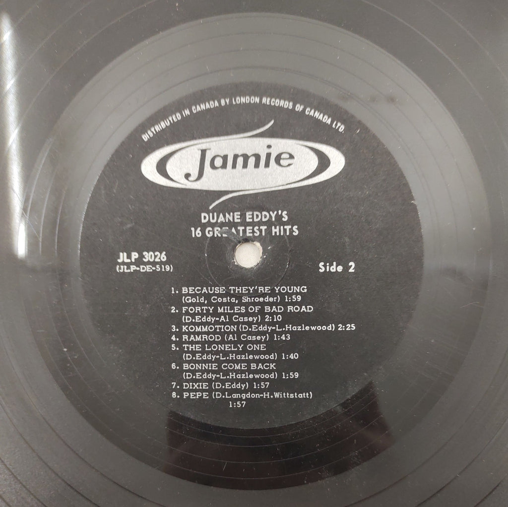 Duane Eddy – 16 Greatest Hits LP Jamie JLP-3026 Canada