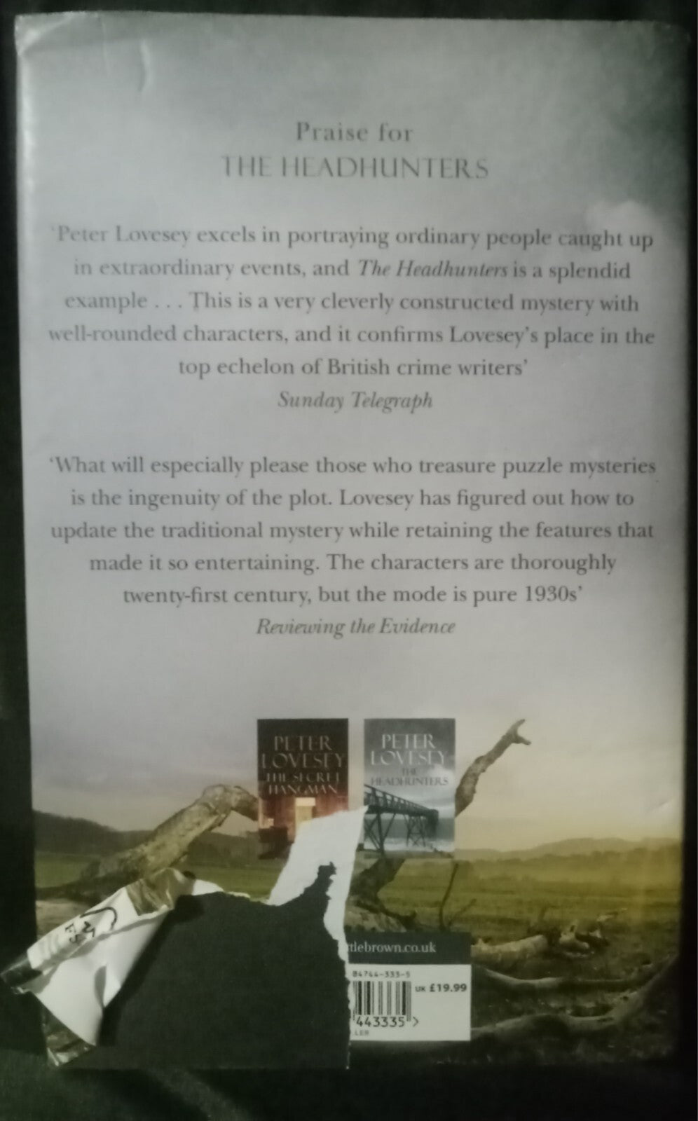 Skeleton Hill by Peter Lovesey – Mystery Novel – Paperback