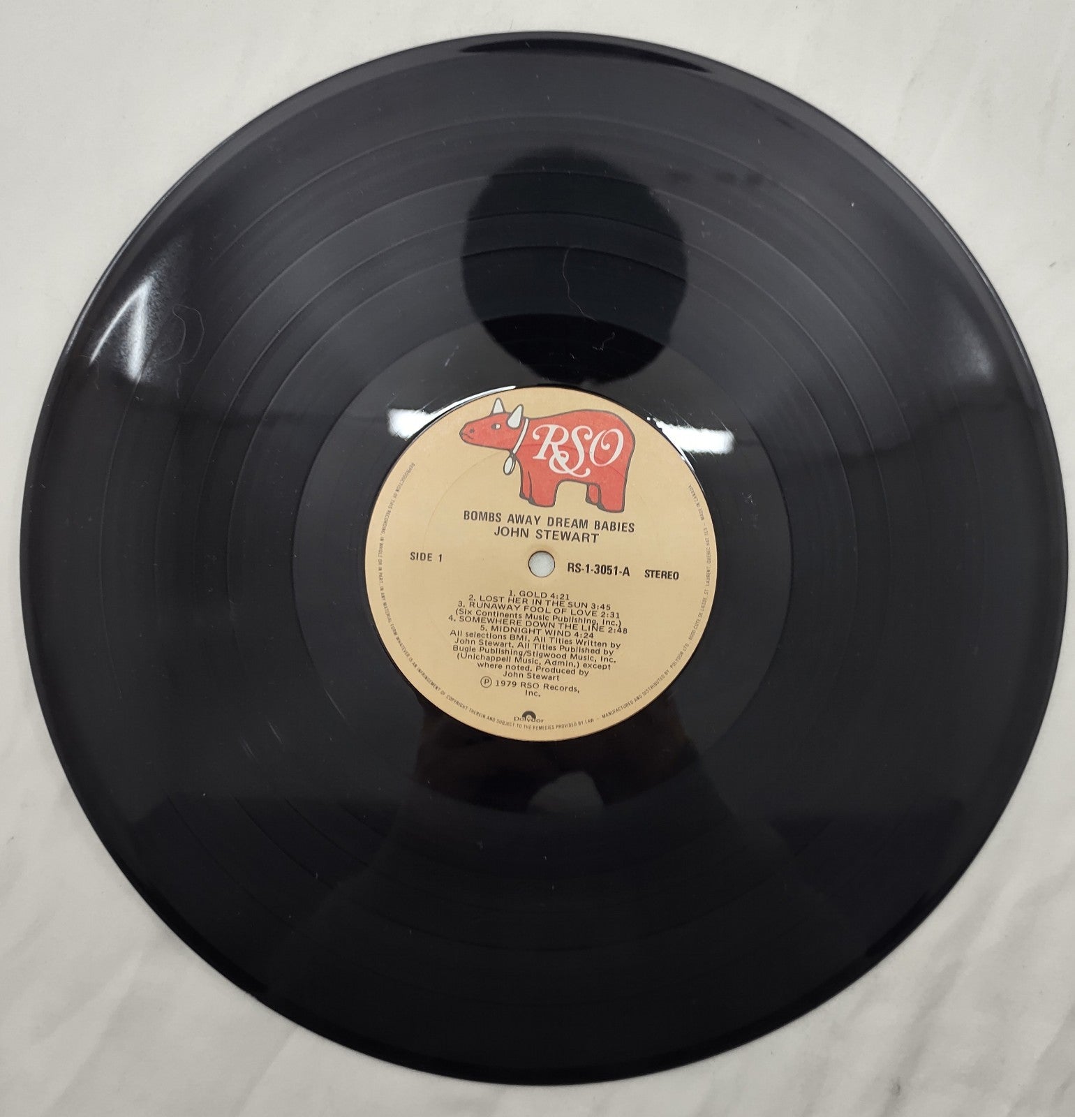 John Stewart – Bombs Away Dream Babies LP RSO RS-1-3051 1979 Folk Rock