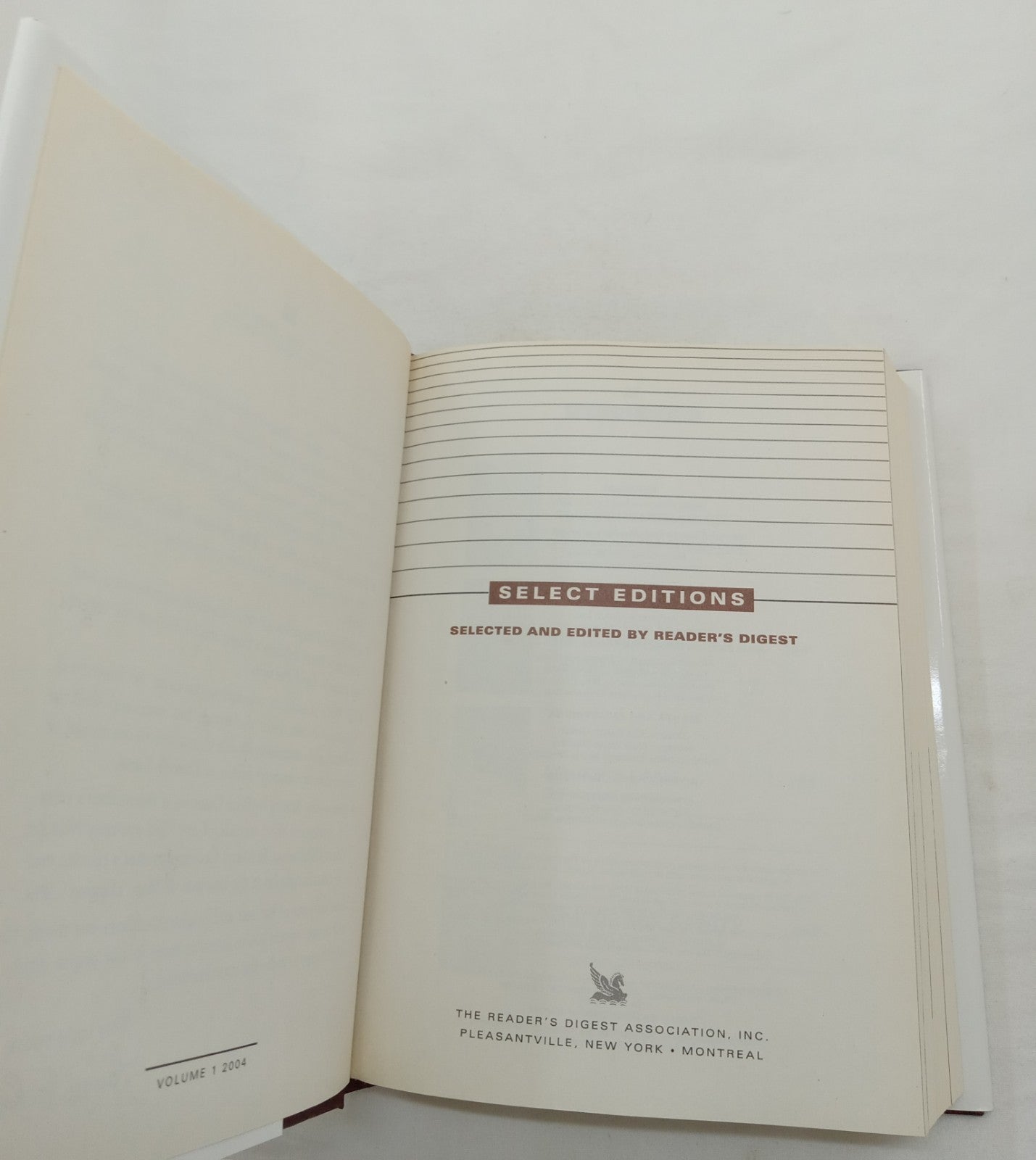 Reader's Digest Select Editions Vol 1 2004 HC 1st Ed w/ Dust Jacket NM