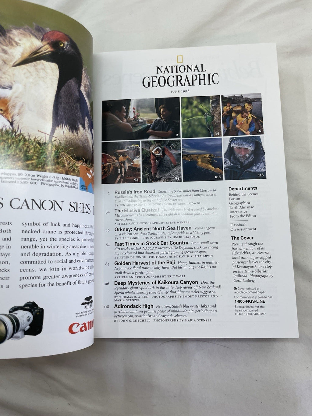 Vintage Nat Geo Jan–Jun 1998 Set w/ Slipcover | Wildlife, Photography