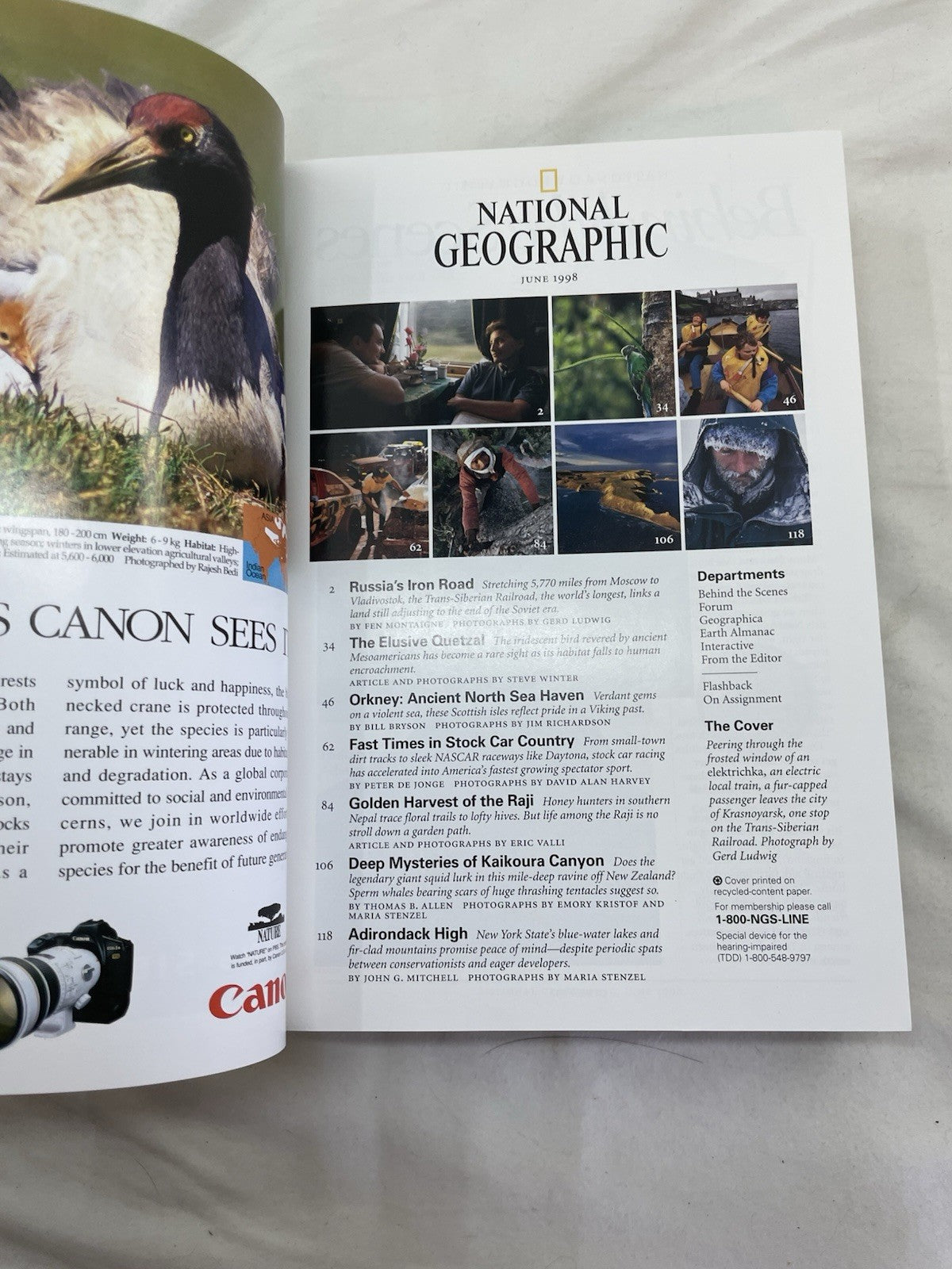 Vintage Nat Geo Jan–Jun 1998 Set w/ Slipcover | Wildlife, Photography