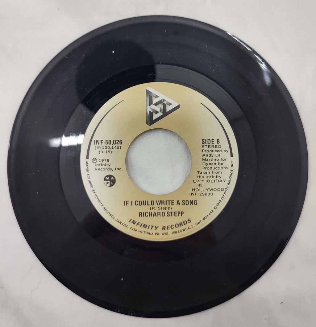 Richard Stepp - If I Could Write a Song | 7" Vinyl 45 RPM 1979 (INF-50,026)