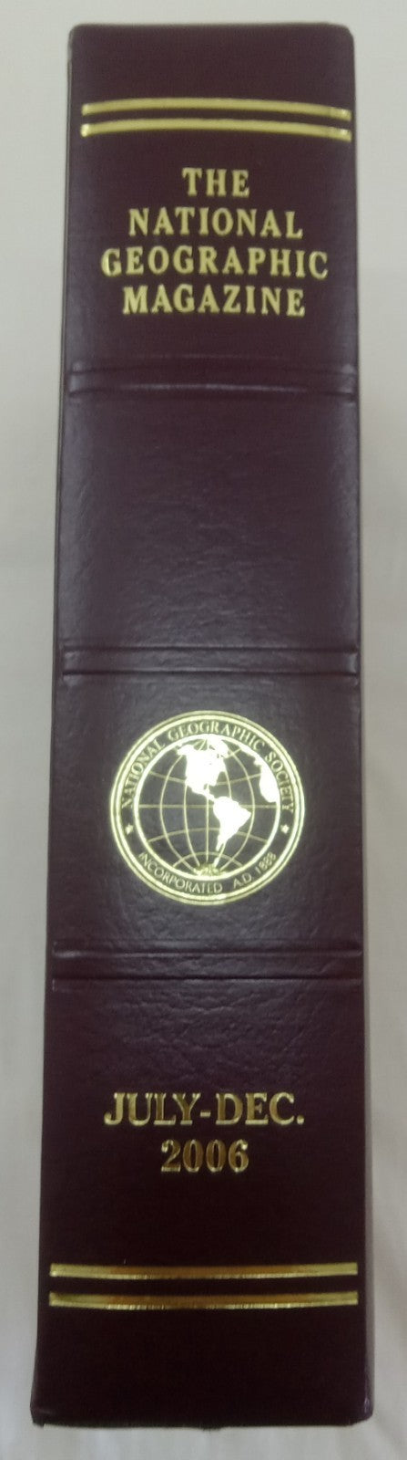 National Geographic Jul–Dec 2006 VG+ | 6 Issues | Faux Leather Slipcase