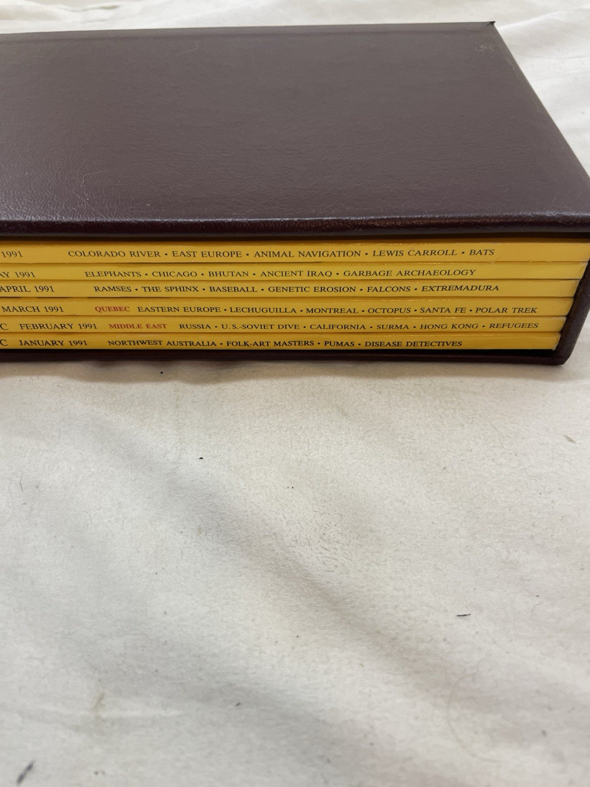 Vintage Nat Geo Jan–Jun 1991 Set w/ Slipcover | Culture, World, Nature