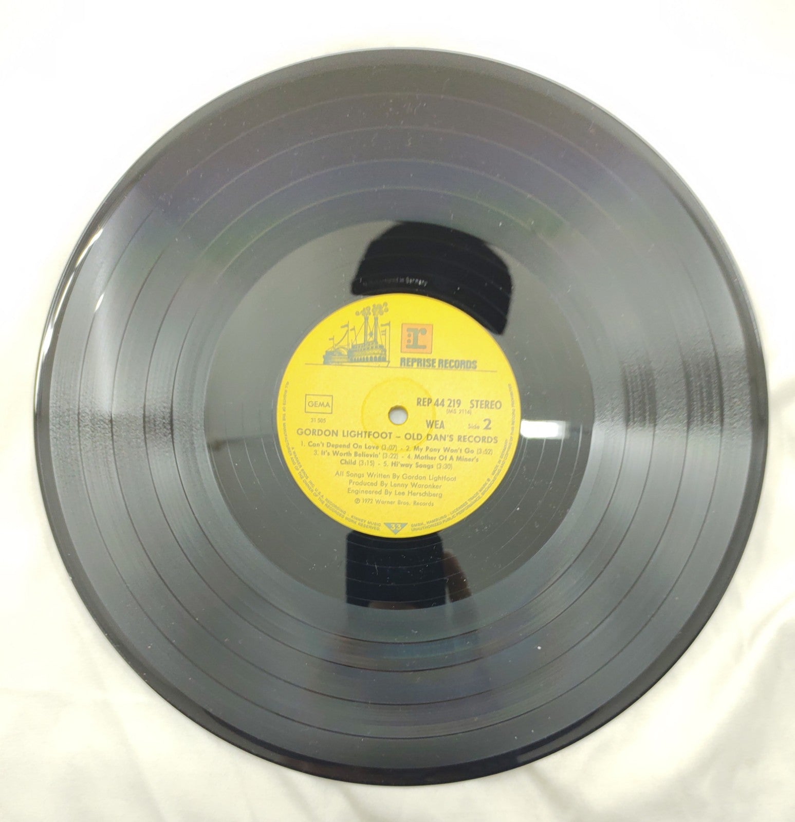 Gordon Lightfoot - Old Dan's Records (1972) Reprise MS 2116 Vinyl LP Album Folk