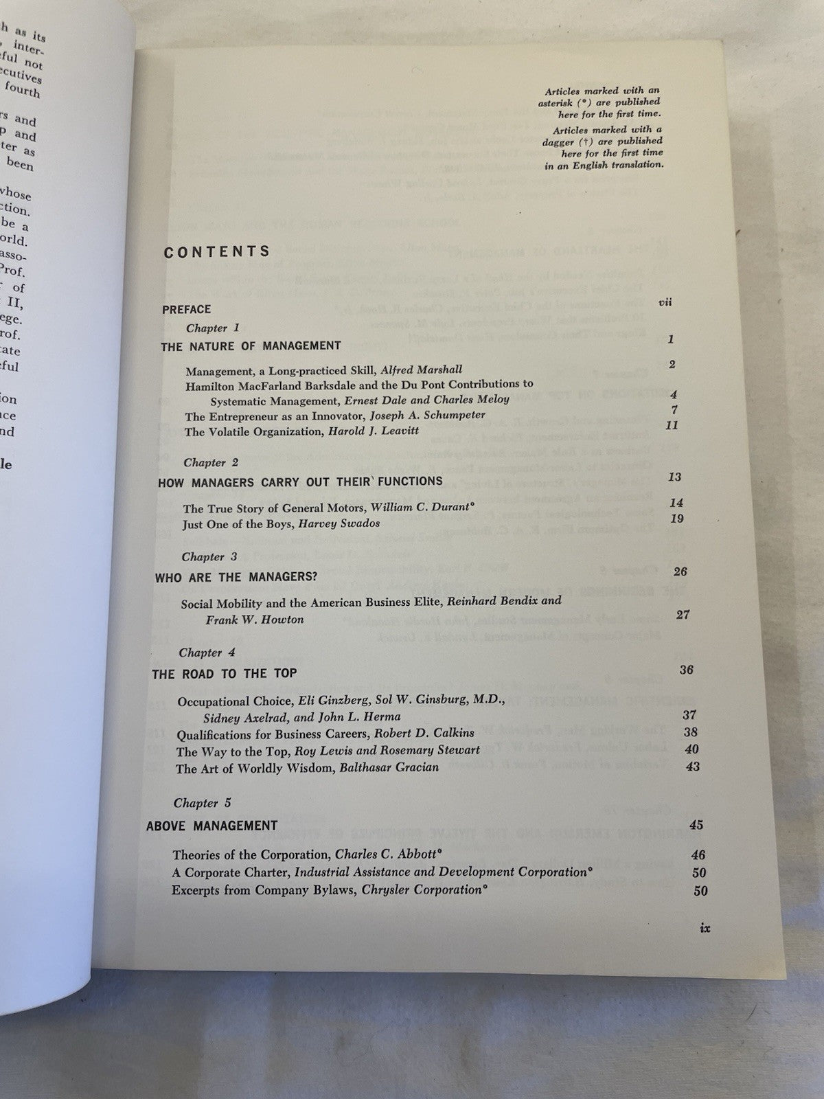 Readings in Mgmt Dale 1965 HC Landmark Biz Textbook Univ School Vtg RARE