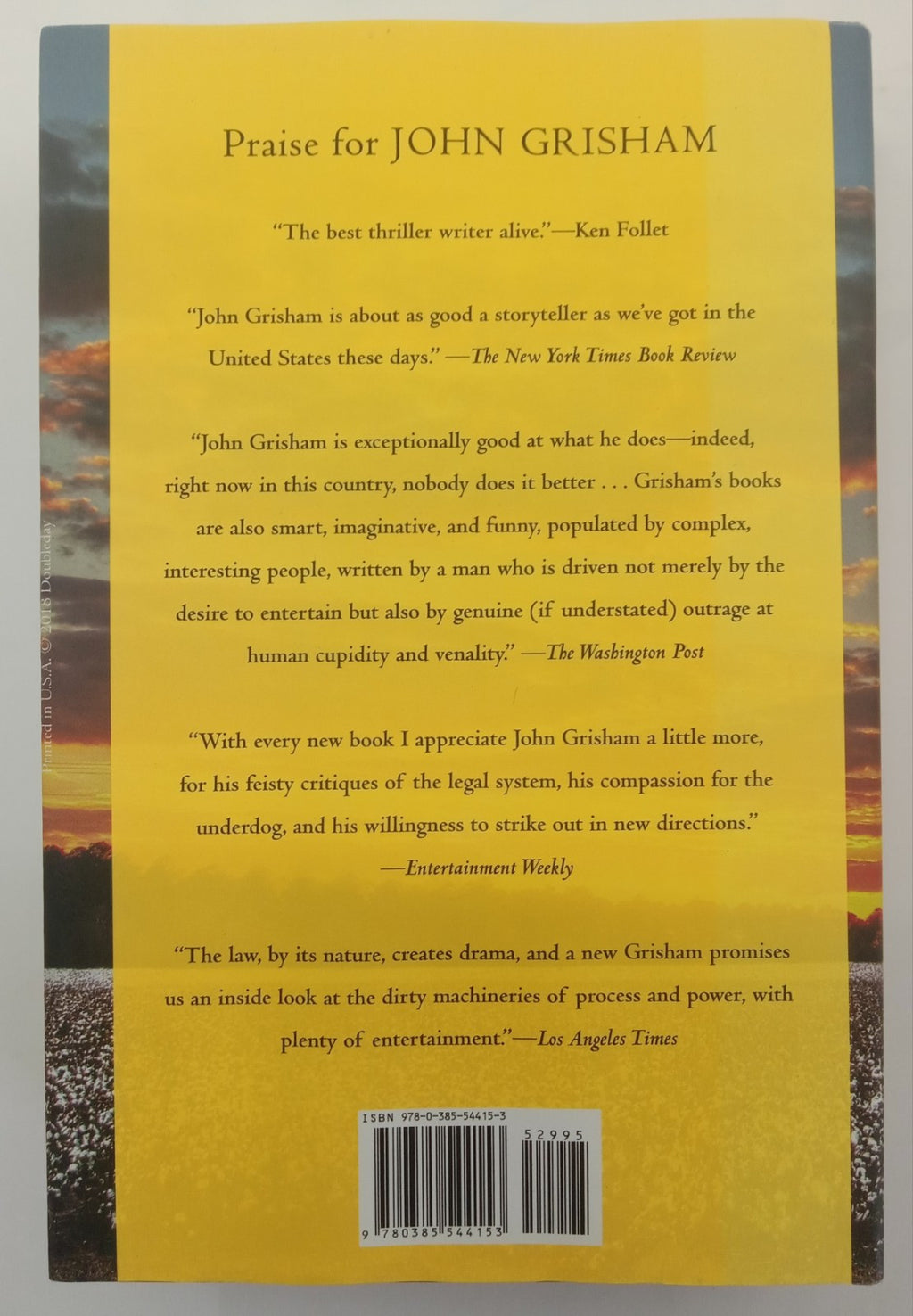 The Reckoning by John Grisham – VG+ Legal Thriller Hardcover Novel Book