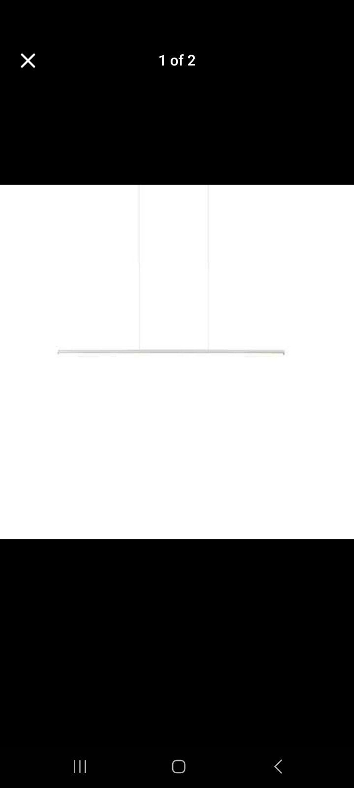 KUZCO Chute 35" LED Linear Pendant – White Finish (LP14935)