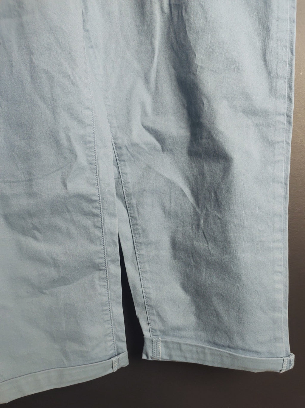 Kensie Women’s Mid Rise Chino Trousers Size 14 Casual Cotton Pants