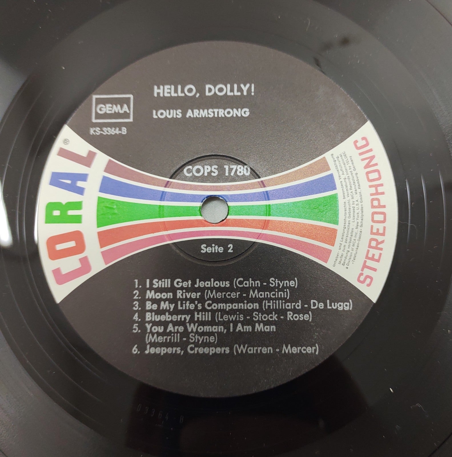 Louis Armstrong – Hello, Dolly! Coral KS-3364 Stereo LP Vinyl Record VG