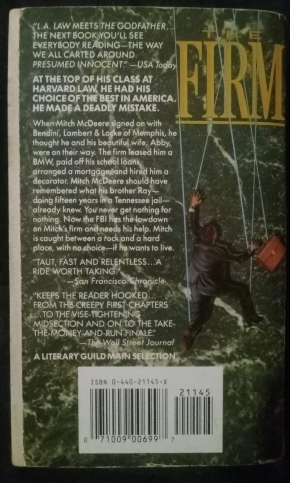 The Firm by John Grisham – Legal Thriller Novel PB VG+