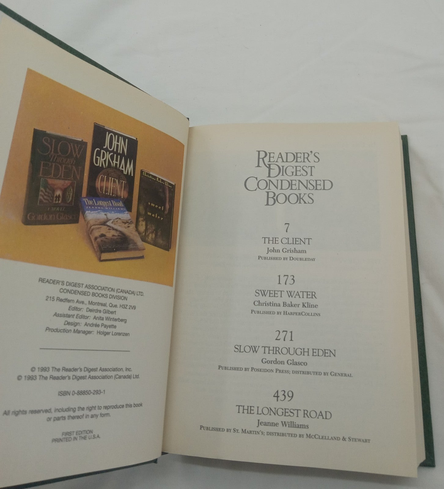 Reader’s Digest Condensed Books 1993 1st Ed Leather Bound Gilt Edges Like New