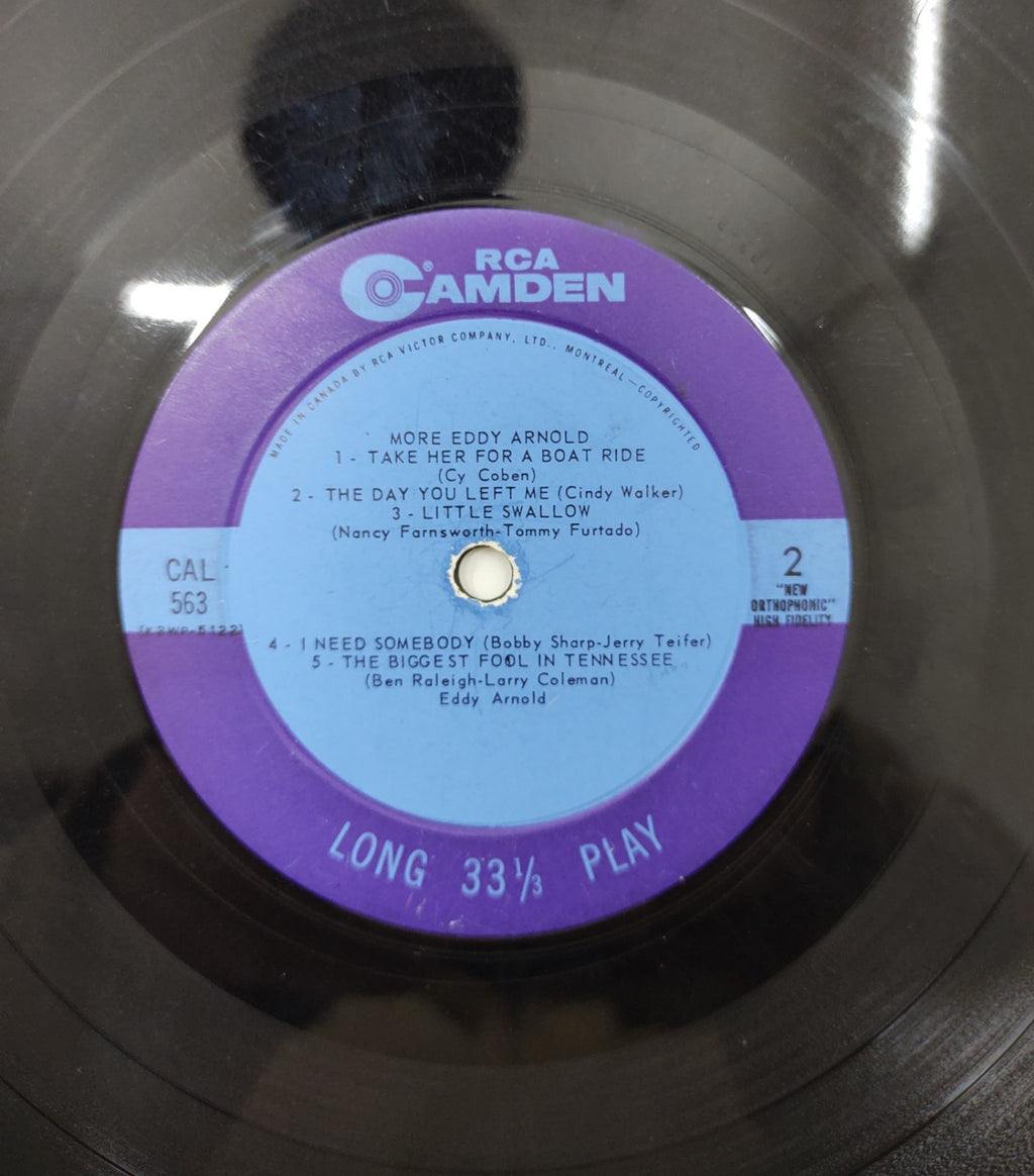 Eddy Arnold – More Eddy Arnold (1960) LP RCA Camden CAS-563(e) Stereo