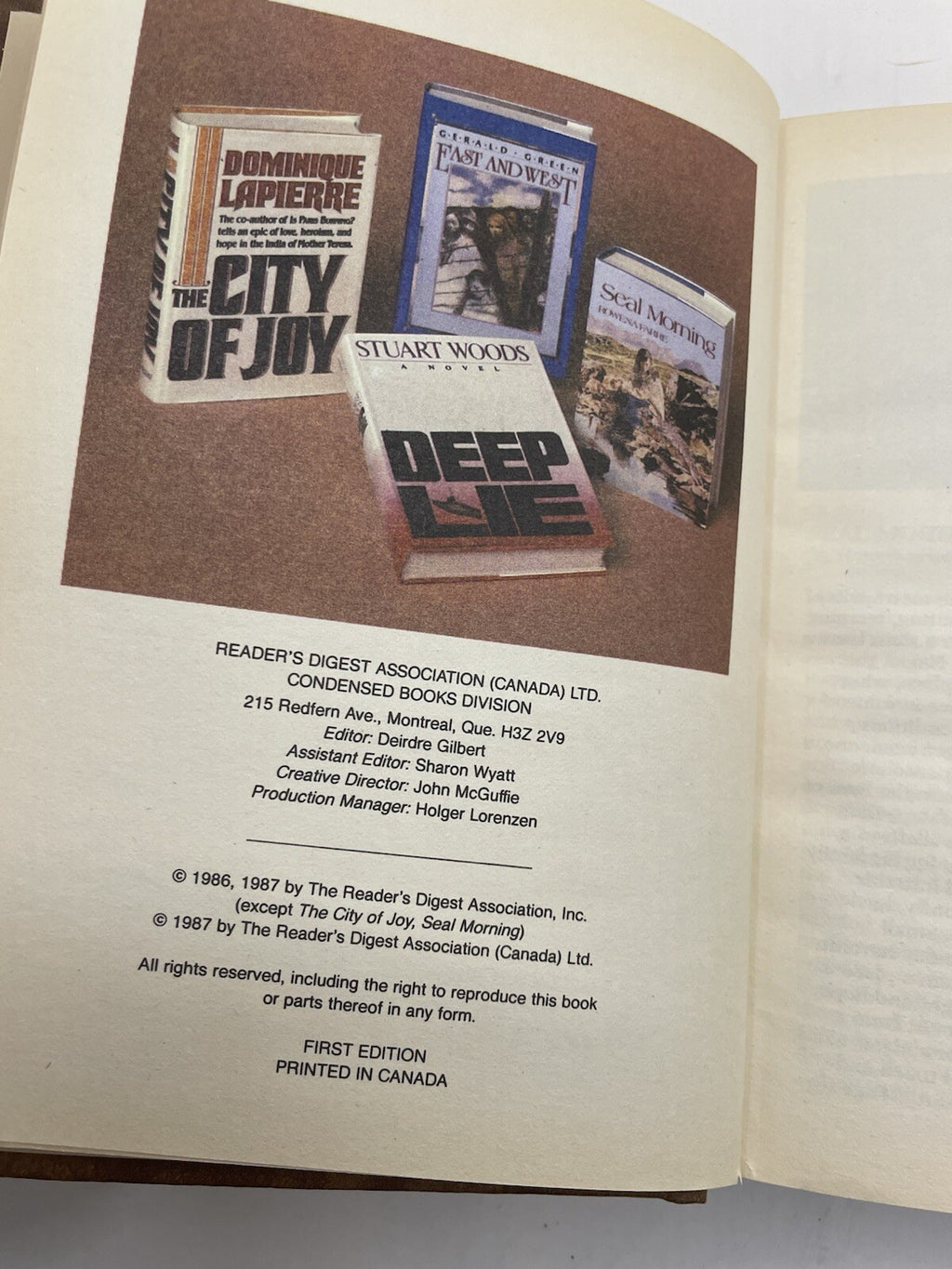 Reader’s Digest Condensed Books 1st Ed 1987 Leather Bound w/ Gilt Edges - NM