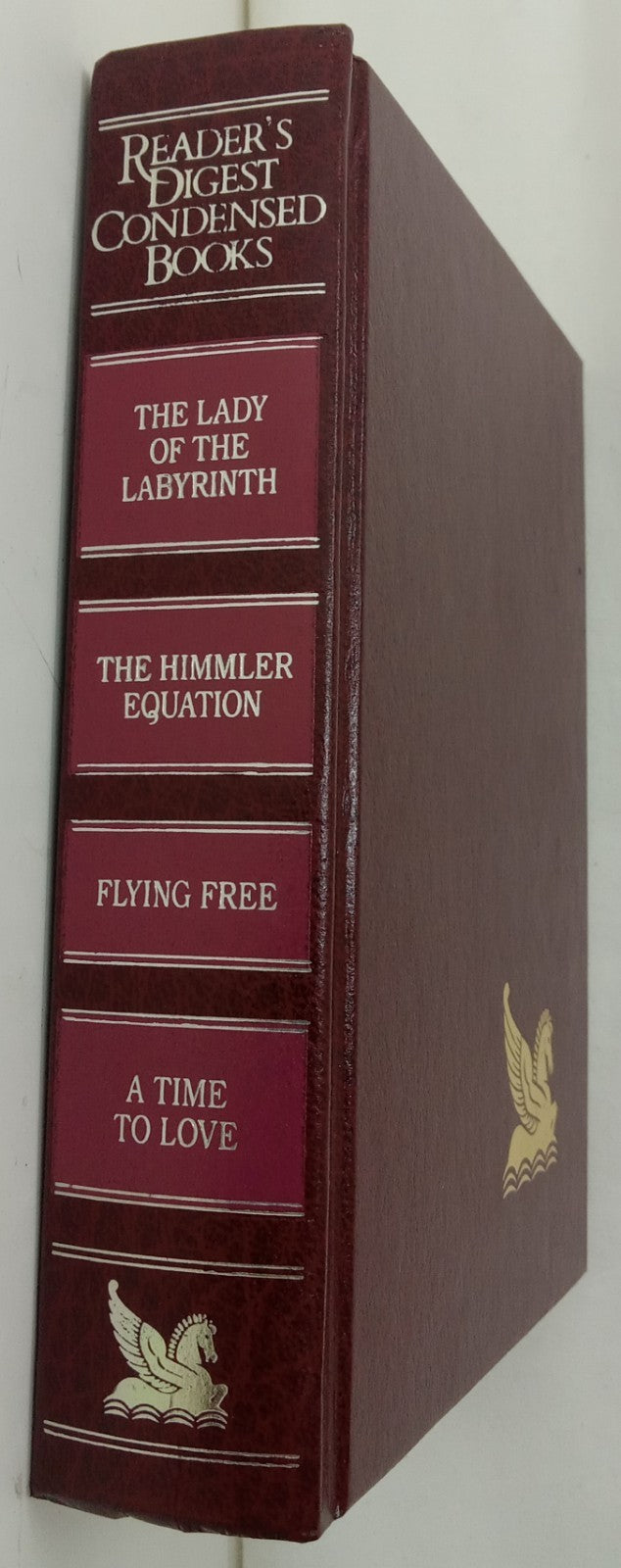 1990 Reader's Digest Condensed 1st Ed HC Leather Gilt Vtg NM Anthology