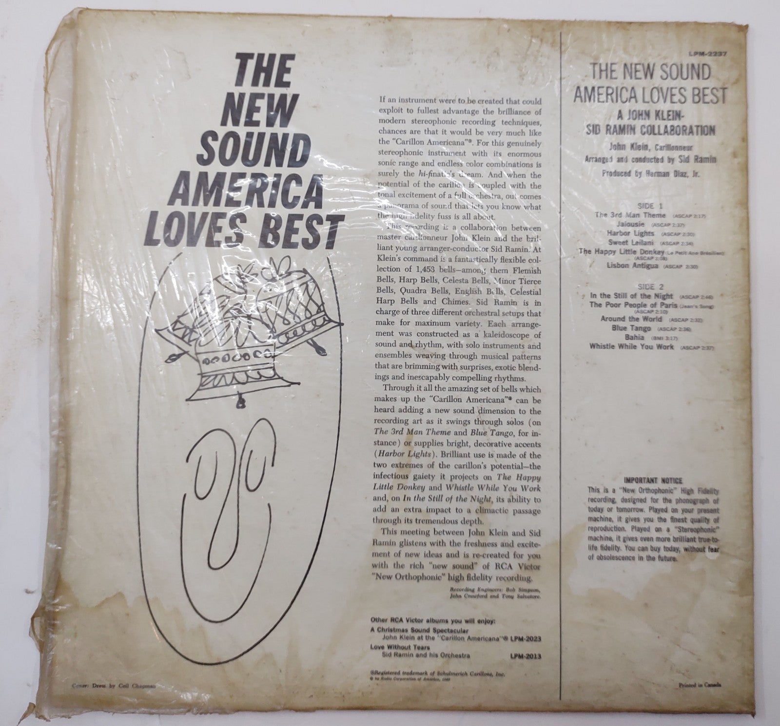 John Klein & Sid Ramin – The New Sound America Loves Best LPM-2237 LP
