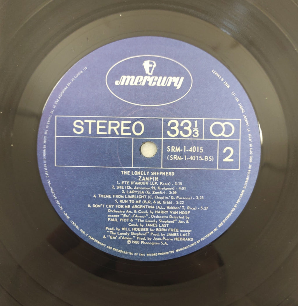 Zamfir - The Lonely Shepherd LP Mercury SRM-1-4015 Europe 1980