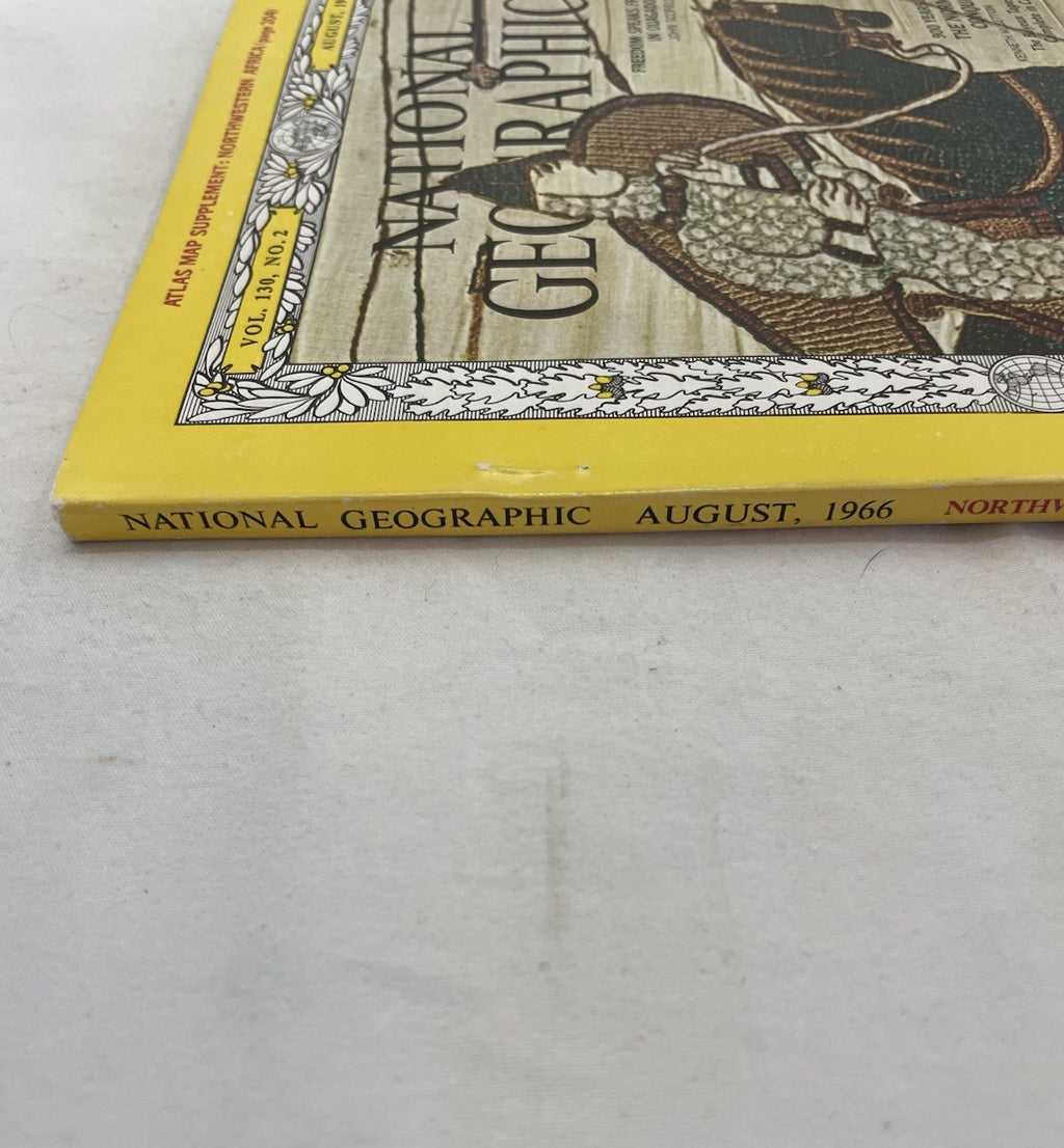 Nat Geo Mag Aug 1966 Vtg Issue Collectible Atlas World Earth Photo Ed