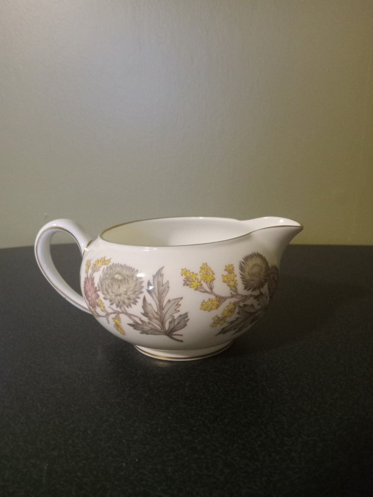 Wedgwood Lichfield Creamer Fine English Bone China Globe Shape